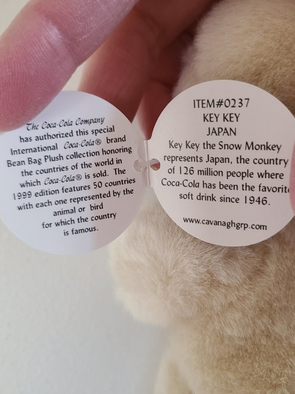 Coca Cola Monkey Plush & Bean Bag Soda Can Collectible Vintage 90's - Picture 10 of 11